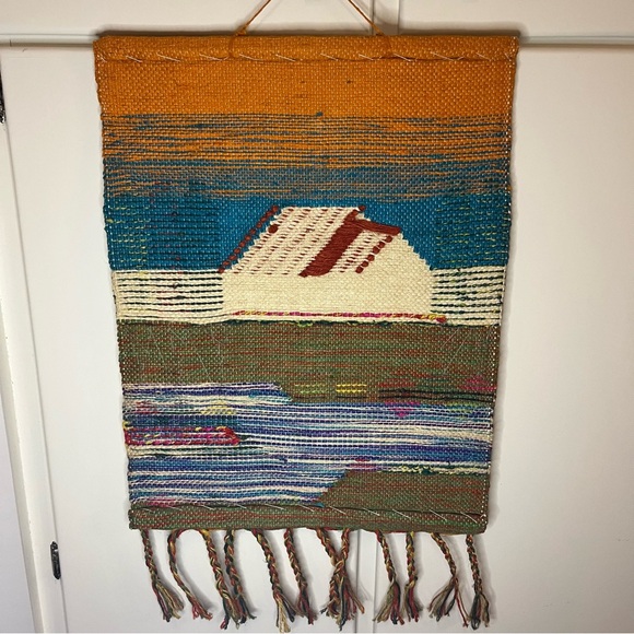 Retro Woven Boho Fringe Textile Wall Tapestry 3D Wall Hanging Woven Wool Indian - Picture 9 of 12